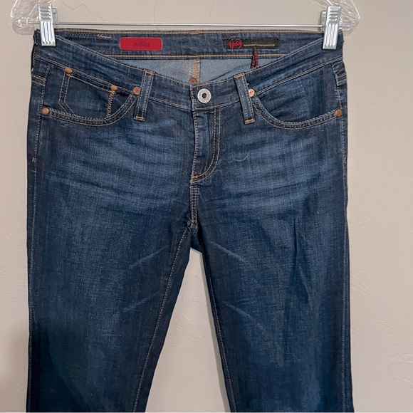 AG Adriano Goldschmied The Kiss Low Rise Dark Indigo Bootcut Denim Jeans - Picture 4 of 12
